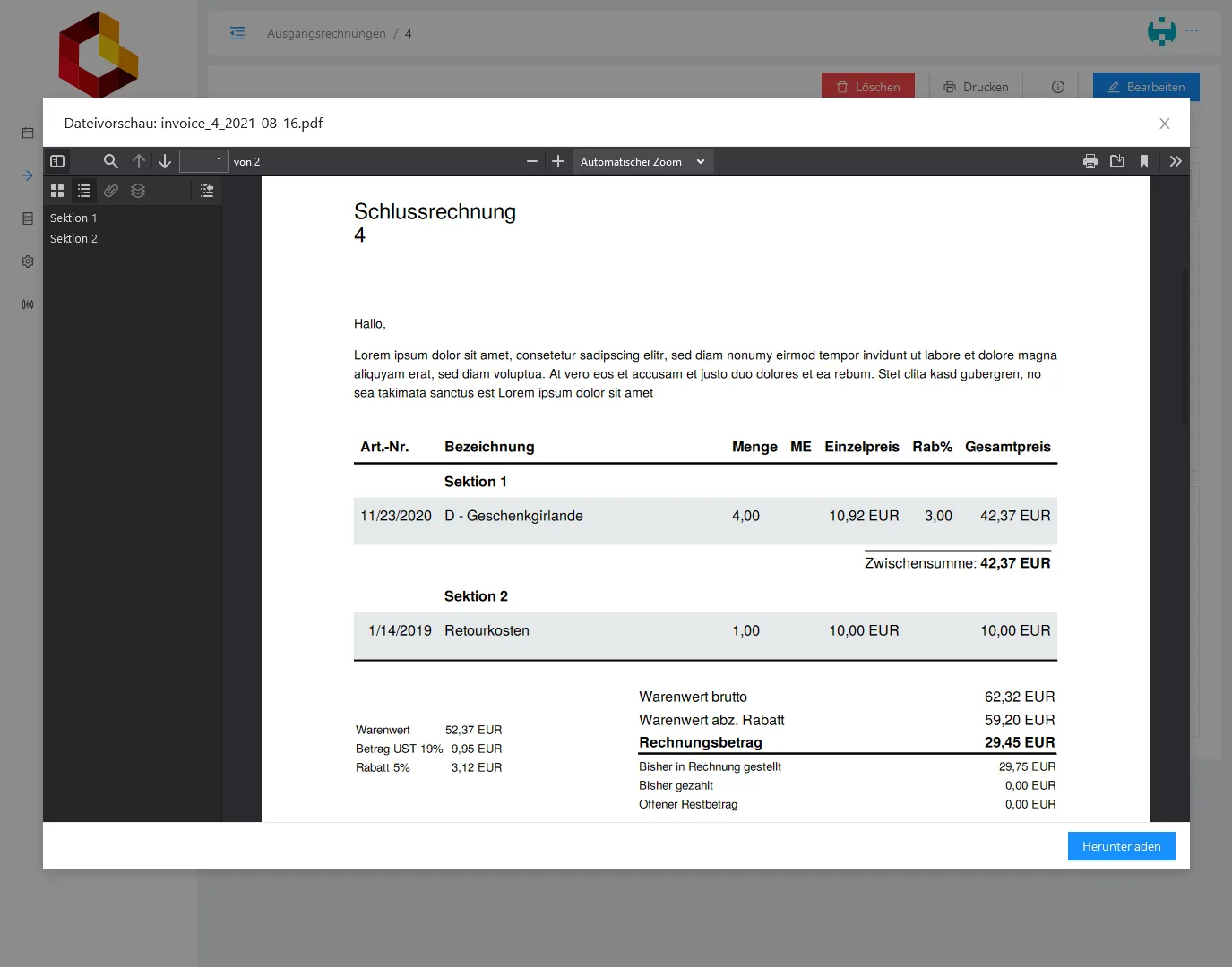 Flexible Data Output